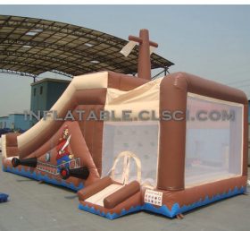 T2-2430 Trampolín inflable pirata