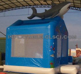 T2-2444 Trampolín inflable tiburón