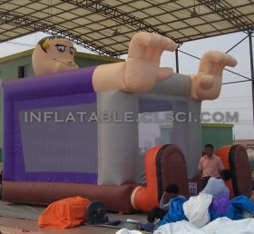 T2-2488 Trampolín inflable de dibujos animados