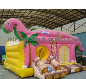 T2-2633 Trampolín inflable de dinosaurio primitivo moderno