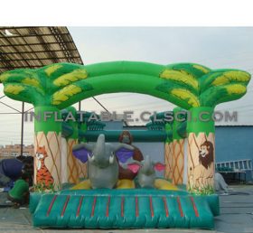 T2-2662 Trampolín inflable con tema de jungla