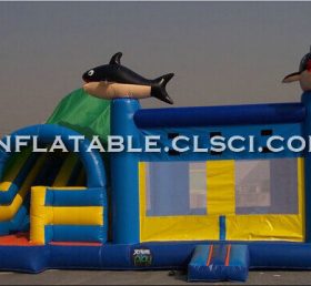 T2-2897 Trampolín inflable tiburón