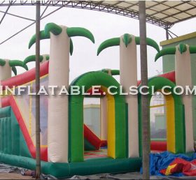 T2-2799 Trampolín inflable con tema de jungla