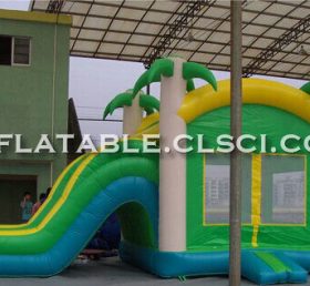 T2-2905 Trampolín inflable con tema de jungla