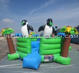 T2-2924 Trampolín inflable con tema de jungla