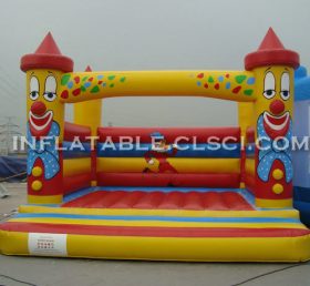 T2-2947 Feliz trampolín inflable payaso