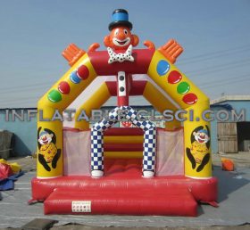 T2-3110 Feliz trampolín inflable payaso