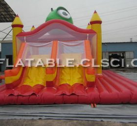 T2-3201 Pequeño trampolín inflable amarillo