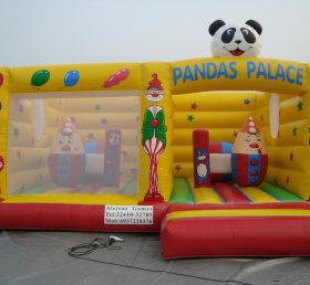 T2-396 Payaso y Amp Panda inflable trampolín