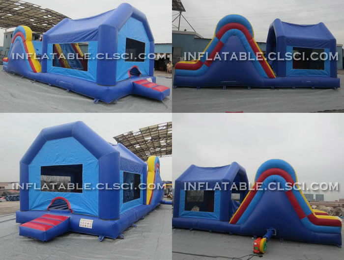T2-518 Inflatable Jumpers Bounce House Jumping Obstacle Course