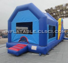 T2-518 Saltador de altura inflable que salta la carrera de obstáculos de salto de la casa