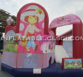 T2-550 Trampolín inflable de galletas de fresa