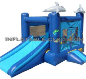 T2-876 Delfín inflable trampolín