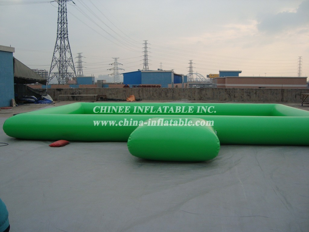 Pool1-562 Green Square Inflatable Water Pool