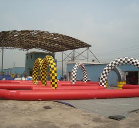 T11-916 Juego deportivo de desafío de pista inflable