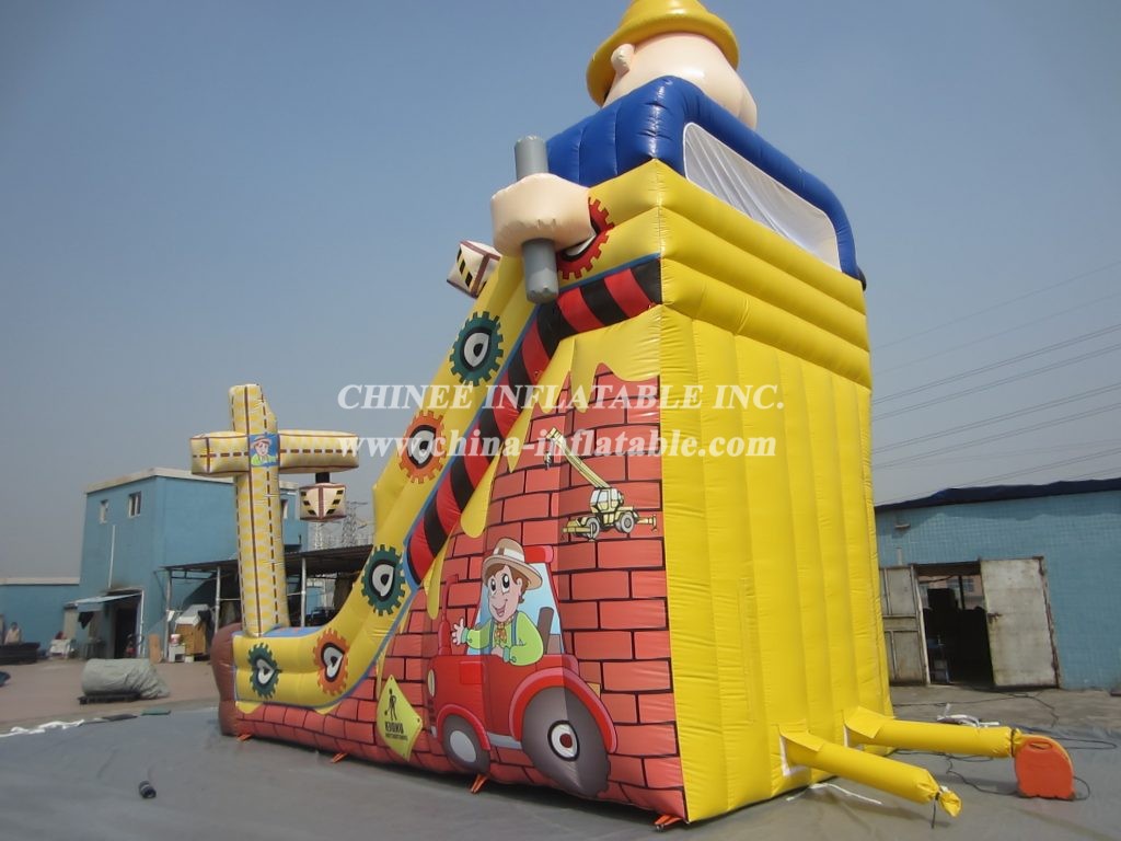 T8-1450 Bob The Builder Inflatable Slide