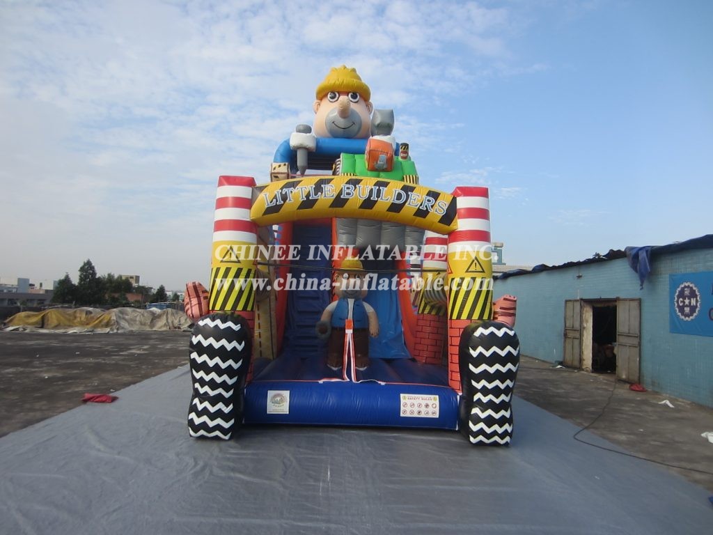 T8-1497 Bob The Builder Inflatable Slide