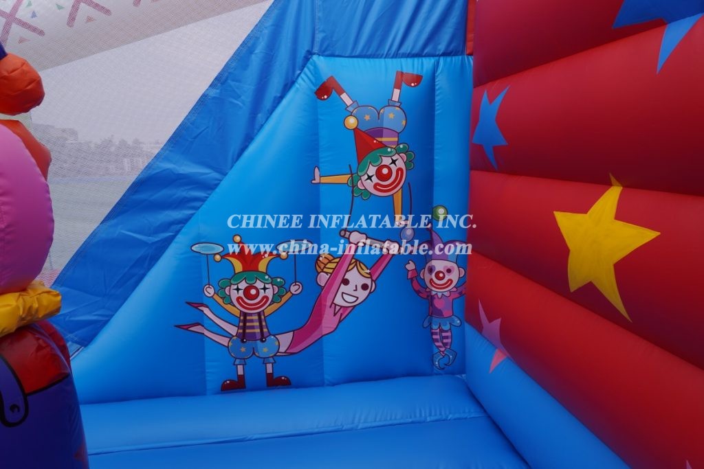 T2-3334 Clown Inflatable Castle Clown Circus Jumping Castles