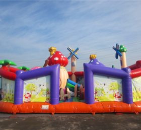 T6-460 Granja gigante parque de atracciones inflable juego de barrera de tierra para niños