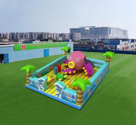 T6-505 Jardín de juegos inflable infantil gigante pulpo temático de la jungla