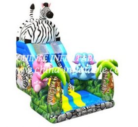 T8-1457 Diapositiva inflable del tema de la jungla