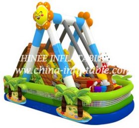 T8-1463 Escalera inflable del juego de barco pirata