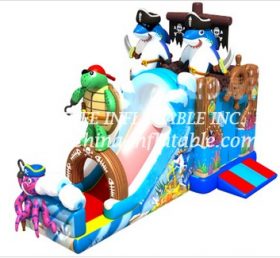 T8-1478 Escalera seca inflable gigante pirata