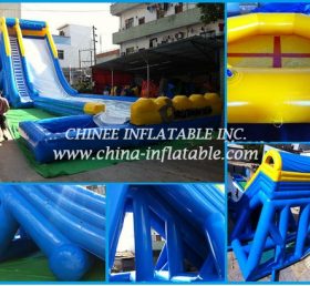 T8-1528 Diapositiva comercial de tobogán inflable