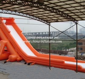 T8-808 Deslizador inflable tobogán naranja