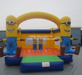 T2-3501 Pequeño trampolín inflable amarillo