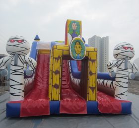 T8-1552 Egypt Jump Castle Wirh tobogán seco infantil inflable