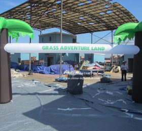 Arch1-160 Arco inflable del tema de la jungla