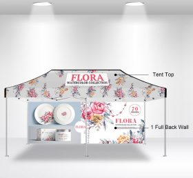 F2-10 10X201 tienda plegable de pared trasera completa/tienda publicitaria