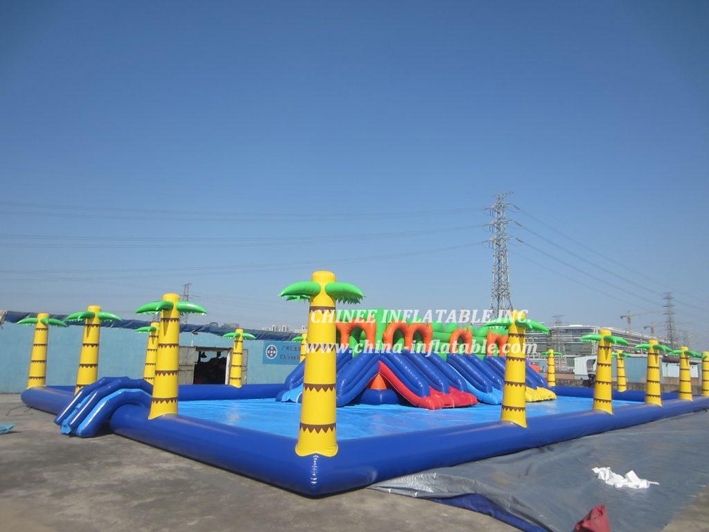 Pool3-001 Jungle Theme Inflatable Pool