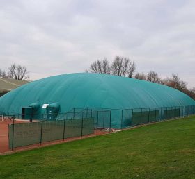 Tent3-010 Sutton Sports Village 4 canchas de tenis en la cúpula de doble capa 68.8MX 35.5M