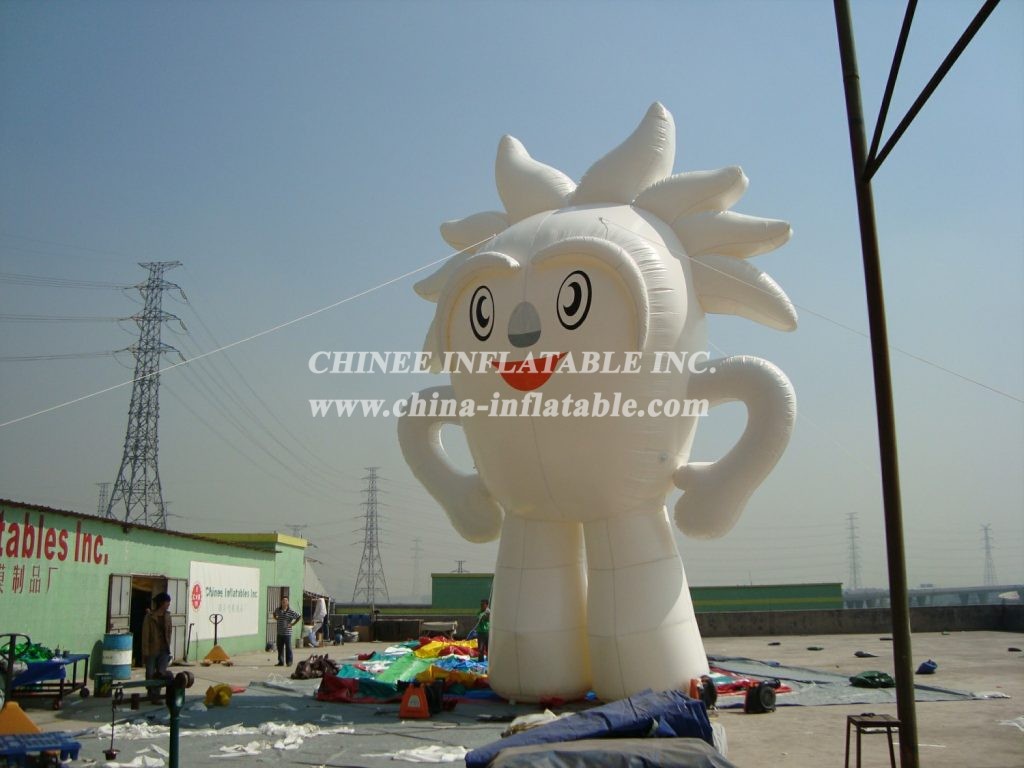 Cartoon2-113 White Cute Character Inflatable Cartoons