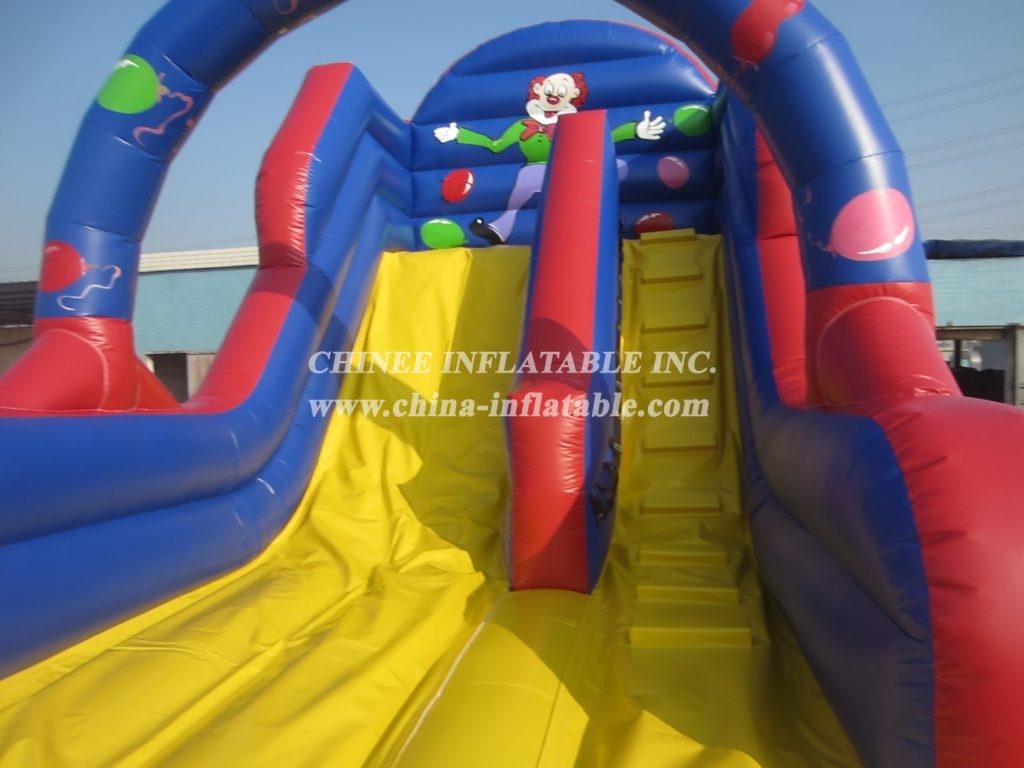 T8-1240 Happy Clown Inflatable Bouncer Dry Slide