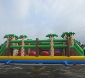 T7-511 Curso de obstrucción inflable del tema de la jungla