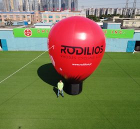 B3-24B Globo rojo inflable publicitario al aire libre