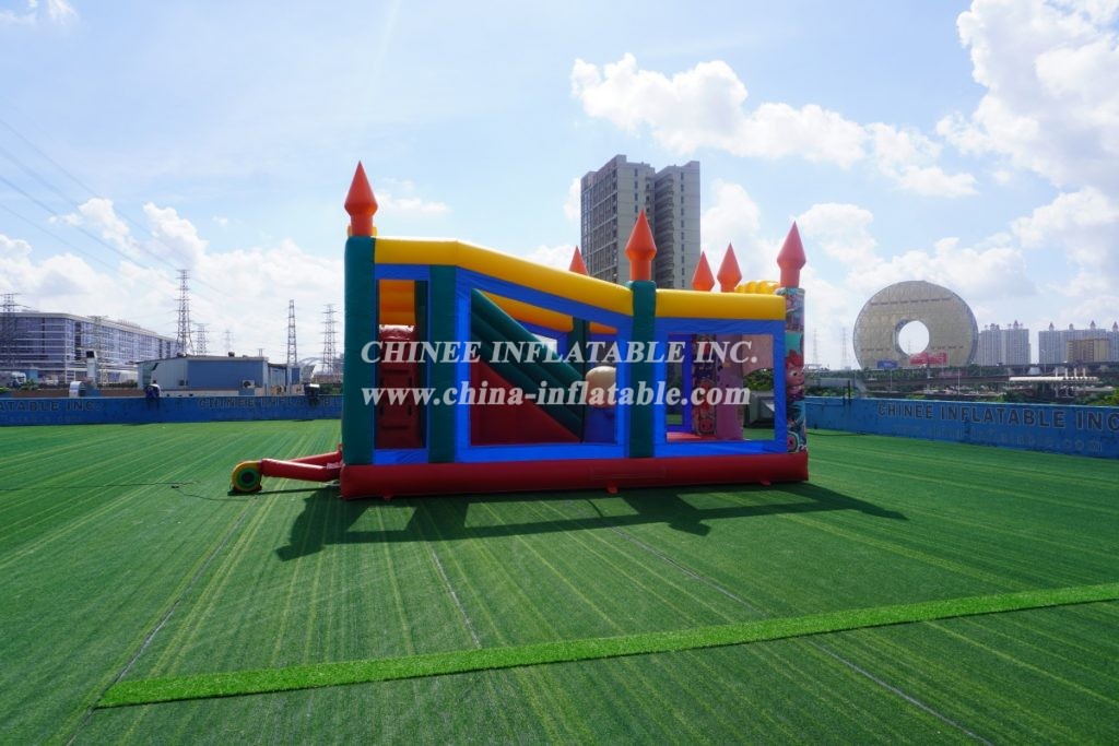 T5-1002B Cocomelon Bouncy Castle Combo Slide Outdoor Kids