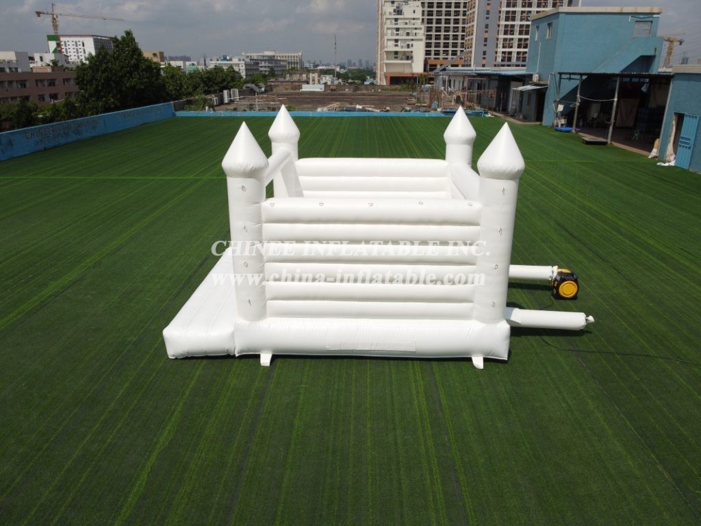 T2-3508 Pure White Inflatable Bouncy Castle