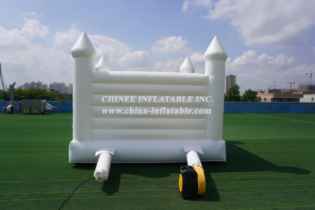 T2-3508 Pure White Inflatable Bouncy Castle