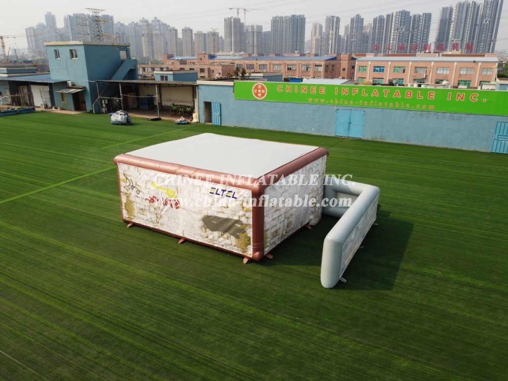 Tent1-804 Removable Inflatable Structure Military Training Tent Inflatable House With Wall