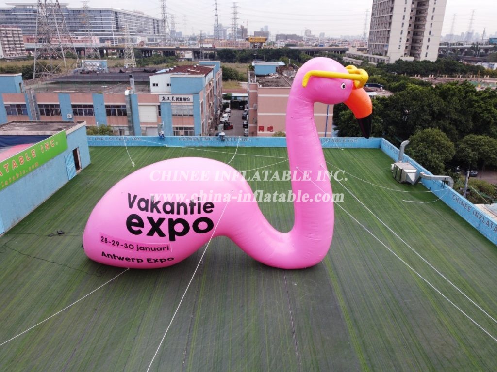 cartoon2-387 Giant Advertising Inflatable Flamingo Cartoon Promotional Cartoon