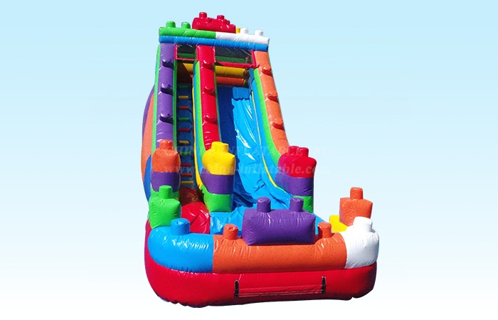 T8-4077 18Ft Party Blocks Waterslide