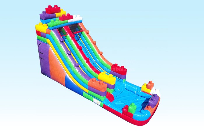 T8-4077 18Ft Party Blocks Waterslide