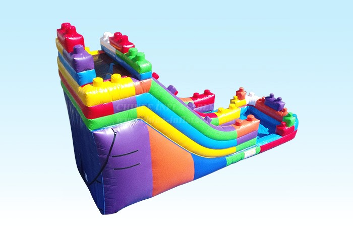 T8-4077 18Ft Party Blocks Waterslide