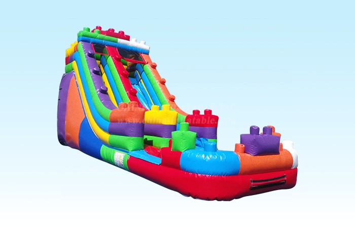 T8-4077 18Ft Party Blocks Waterslide