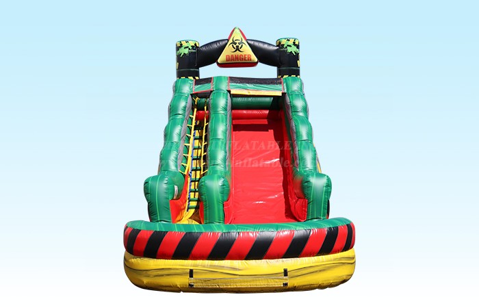 T8-4078 18Ft Toxic Yellow Waterslide