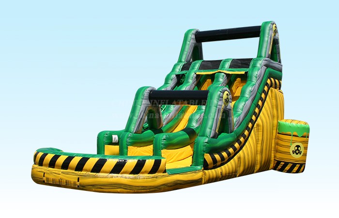 T8-4073 18Ft Dual Lane Hazard Water Slide